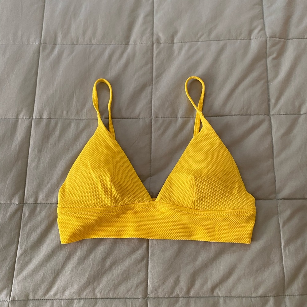 Aerie yellow bikini top